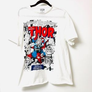 Marvel Thor white t-shirt size large
